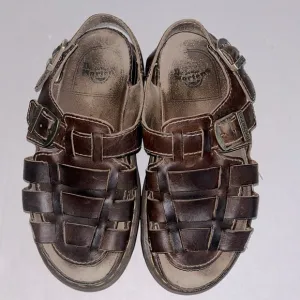 Dr. Marten Brown Fisherman Chunky Sandals - Size 11