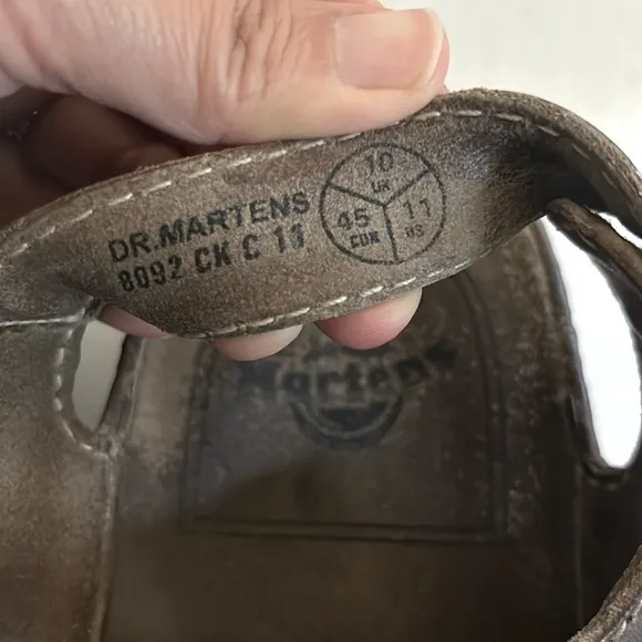 Dr. Marten Brown Fisherman Chunky Sandals - Size 11