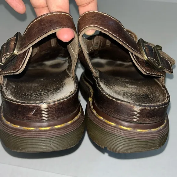 Dr. Marten Brown Fisherman Chunky Sandals - Size 11