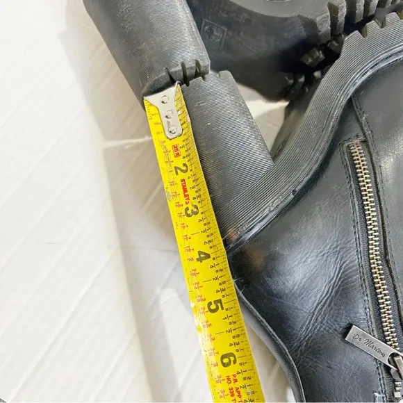 Dr. Marten Magdalena Leather Heeled Chelsea Boots Size EU 38 Size 7 AW004 Black