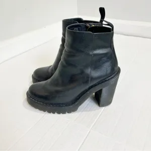 Dr. Marten Magdalena Leather Heeled Chelsea Boots Size EU 38 Size 7 AW004 Black