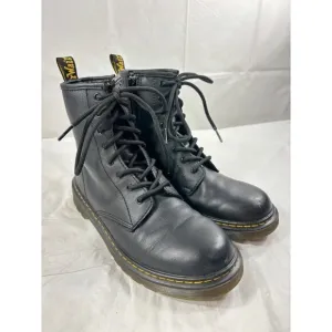 Dr. Marten's 1460 8 Eye Black Leather Boots Side Zip size 6