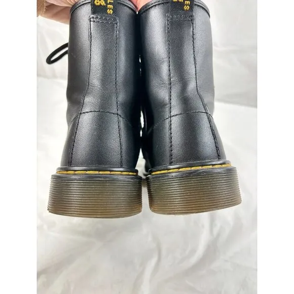 Dr. Marten's 1460 8 Eye Black Leather Boots Side Zip size 6