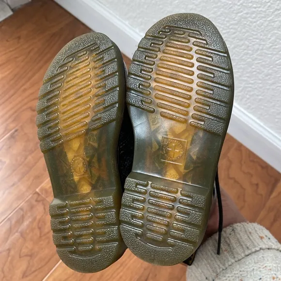 Dr. Martens 1460 Cosmic Glitter Toddler Side Zip Lace Up Leather Boots Sz 9