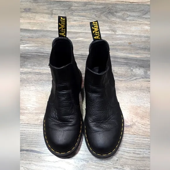 Dr. Martens 2976 Black Leather Boots M 6 And L 7