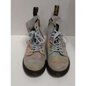 Dr Martens Air Wair Sole Bouncing 3 Colorful Lace Up Pascal Rainbow Boots