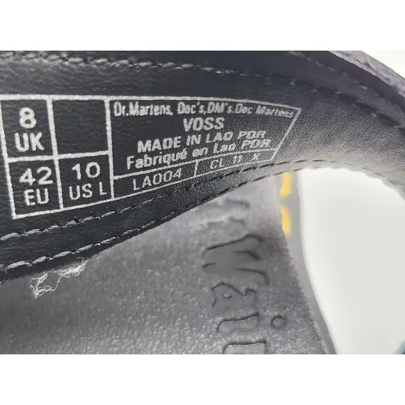 Dr. Martens Air Wair Voss Quad Balck Sandals Womens Size 10