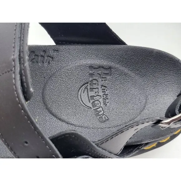 Dr. Martens Air Wair Voss Quad Balck Sandals Womens Size 10