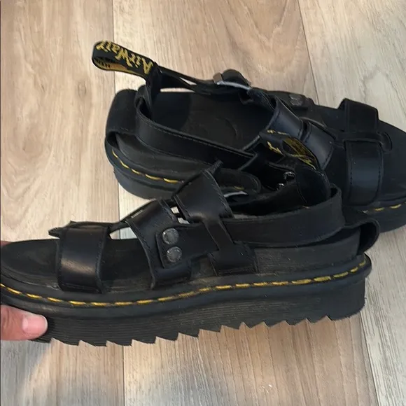 Dr. Martens Black Chunky Sandals