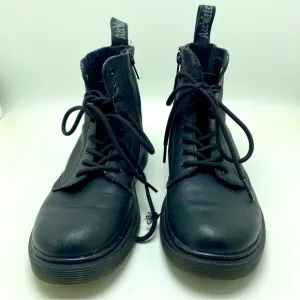 Dr Martens Black Classic Side Zip Lace Up Boots Size 2