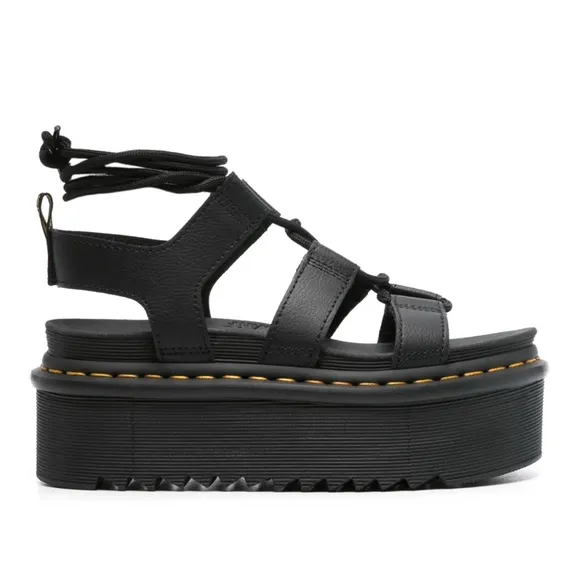 Dr. Martens Black Platform Sandals Size 10