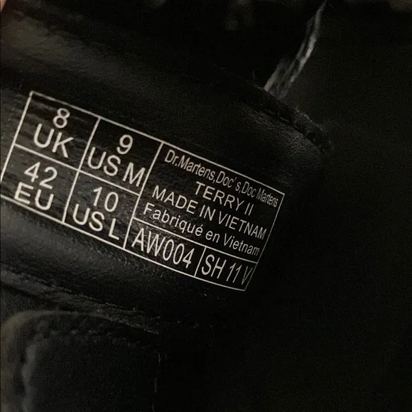 Dr. Martens Black Sandals with Silver Buckles