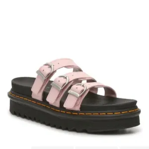 Dr. Martens Blaire Platform Slides Light Pink Size 7 US Like NEW condition