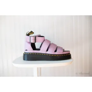 Dr. Marten's CLARISSA II PISA LEATHER PLATFORM STRAP SANDALS 8 NEW
