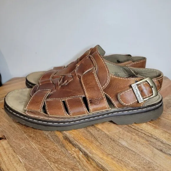 Dr. Martens Fisherman Slide Sandals 8B56 US Men's Size 12 Leather