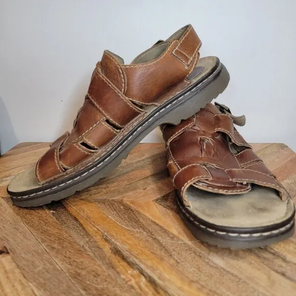 Dr. Martens Fisherman Slide Sandals 8B56 US Men's Size 12 Leather