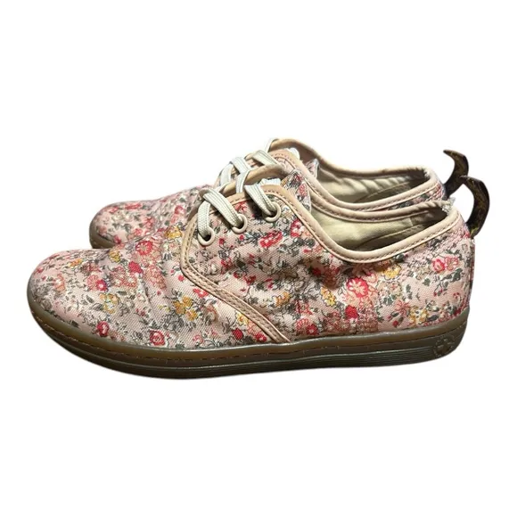 Dr. Martens Floral Sneakers air cushion soles Pink Multi - Size 7