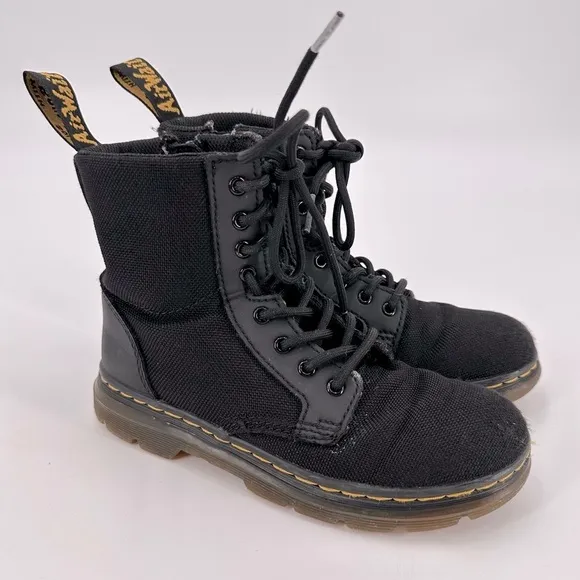 Dr. Martens Kids Combs Black Side Zip Boots Little Kids 1