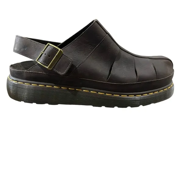 Dr. Martens Men’s Size 11 Brown Leather Jaycee Closed Toe Fisherman Sandals