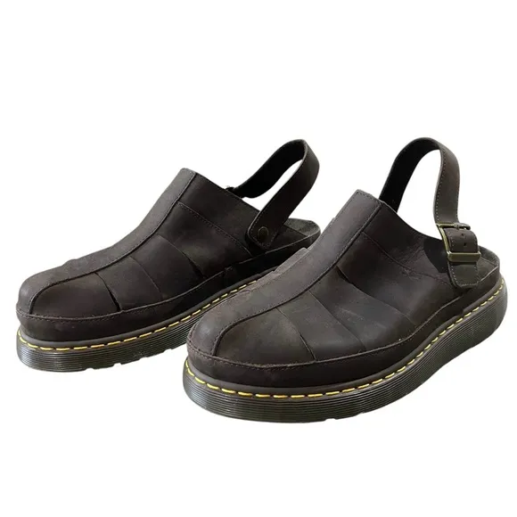 Dr. Martens Men’s Size 11 Brown Leather Jaycee Closed Toe Fisherman Sandals