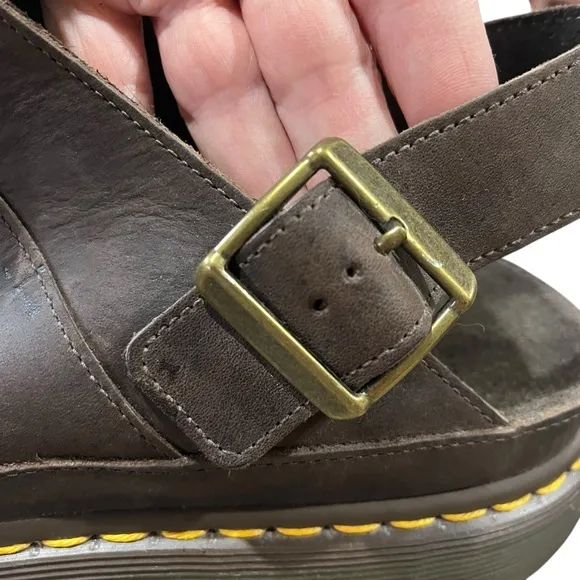 Dr. Martens Men’s Size 11 Brown Leather Jaycee Closed Toe Fisherman Sandals