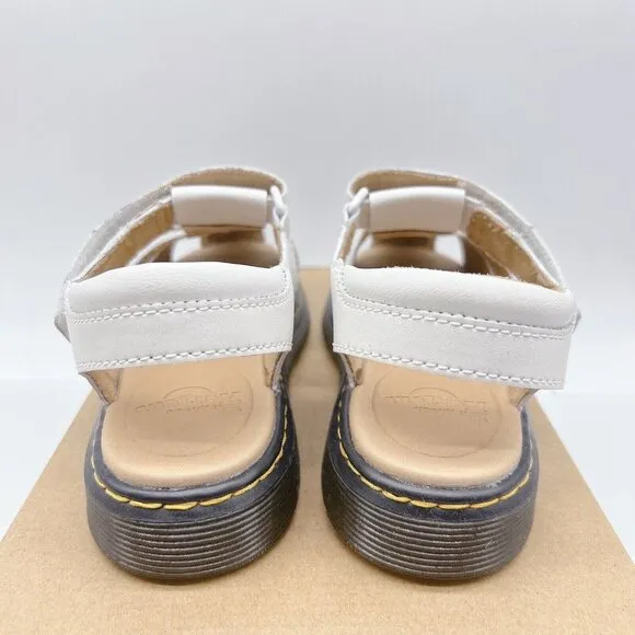 Dr. Martens Moby II Kid’s Sandals White Leather US 3/ EU 34