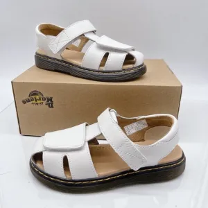 Dr. Martens Moby II Kid’s Sandals White Leather US 3/ EU 34