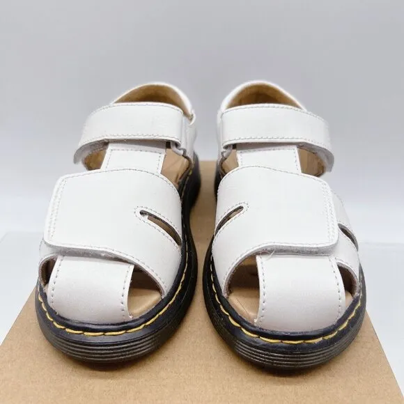 Dr. Martens Moby II Kid’s Sandals White Leather US 3/ EU 34