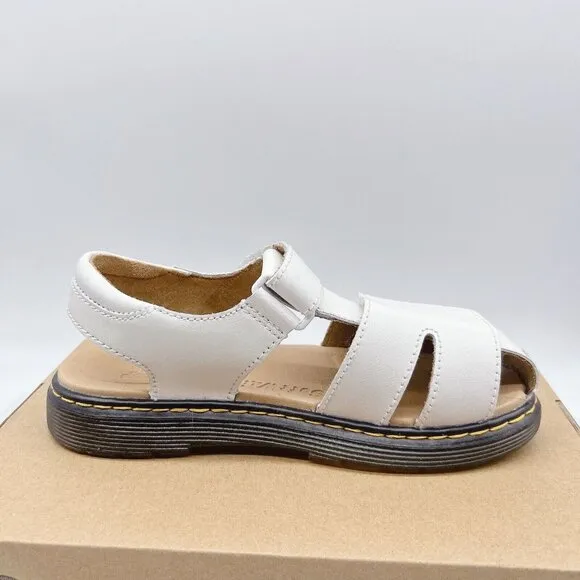 Dr. Martens Moby II Kid’s Sandals White Leather US 3/ EU 34