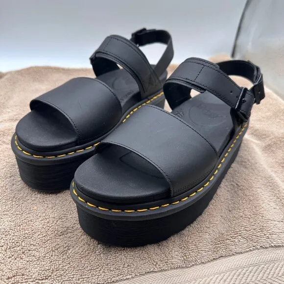 Dr. Martens Size 11 Blaire Sandals Voss Quad Chunky Platform Gladiator Style