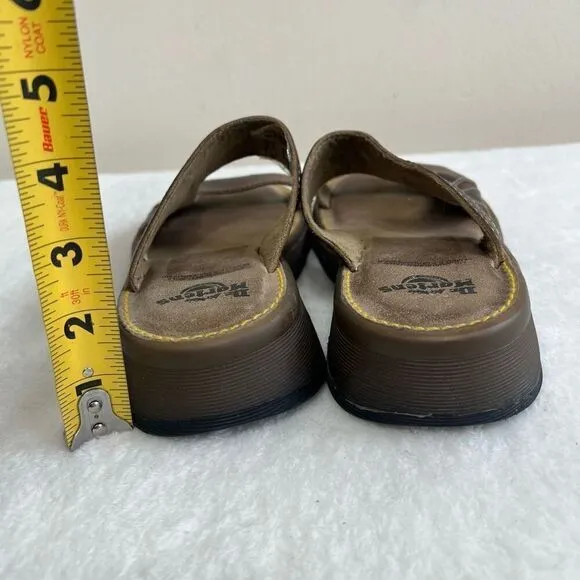 Dr. Martens Vintage 90s England Chunky Brown Leather Sandals Women 3
