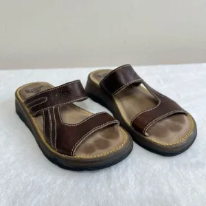 Dr. Martens Vintage 90s England Chunky Brown Leather Sandals Women 3