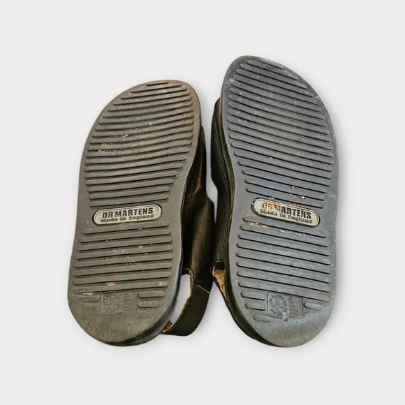 Dr Martens Vintage Made In England Black Leather Sandals