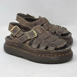 Dr. Martens Vintage Made In England Y2K Chunky Heel Fisherman Sandals Size 7 US