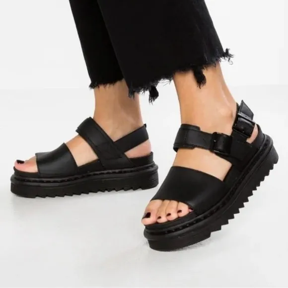 Dr. Martens Voss Hydro Leather Strap Sandals