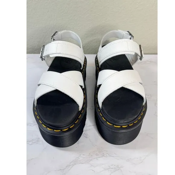 Dr. Martens Voss II Athena Leather Strap Platform Sandals Size 8 NWOT