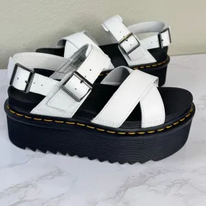 Dr. Martens Voss II Athena Leather Strap Platform Sandals Size 8 NWOT