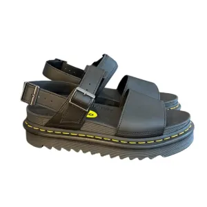 Dr. Martens Voss New Black Leather Strap Sandals with Chunky Sole Women’s Size 9