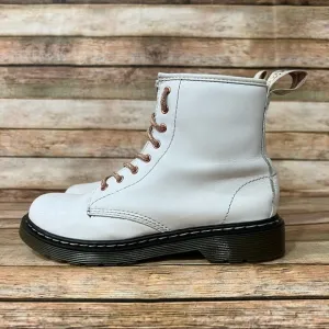 Dr. Martens White Size Zip Boots