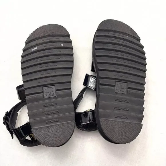 Dr. Martens Women’s Black Blair Patent Leather Sandals Size 6‎