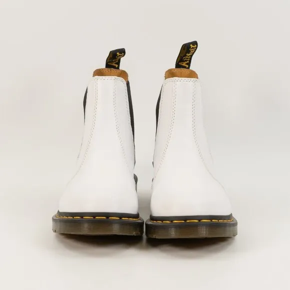Dr. Martens Women's Softy T Leather White Chelsea Boot 27475100-2976 Multi-Size