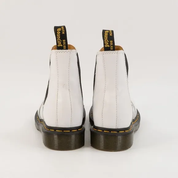 Dr. Martens Women's Softy T Leather White Chelsea Boot 27475100-2976 Multi-Size