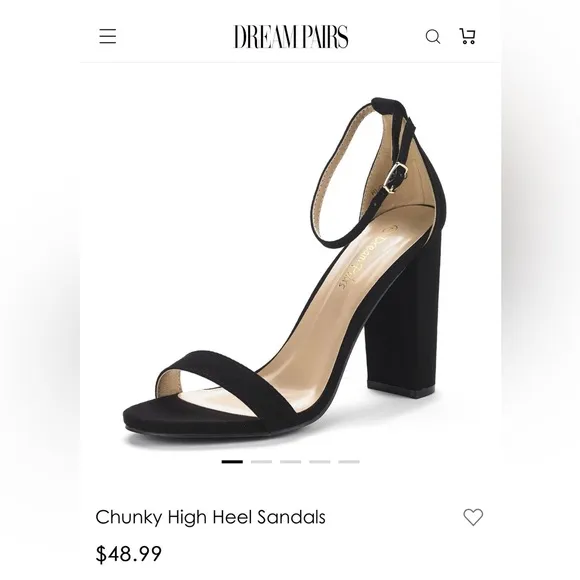 DREAM PAIRS Chunky High Heel Sandals