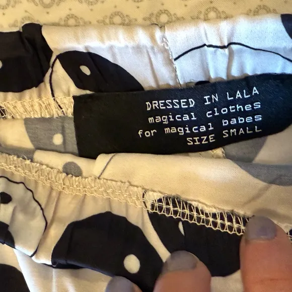 Dressed in LALA yin yang midi skirt