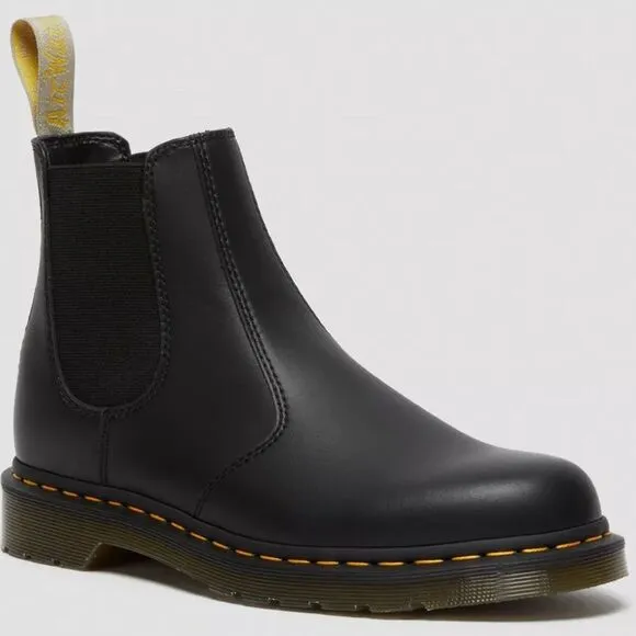 Dr. Martens 11M Black Ladies Air Wair Vegan Leather Felix Chelsea Boots