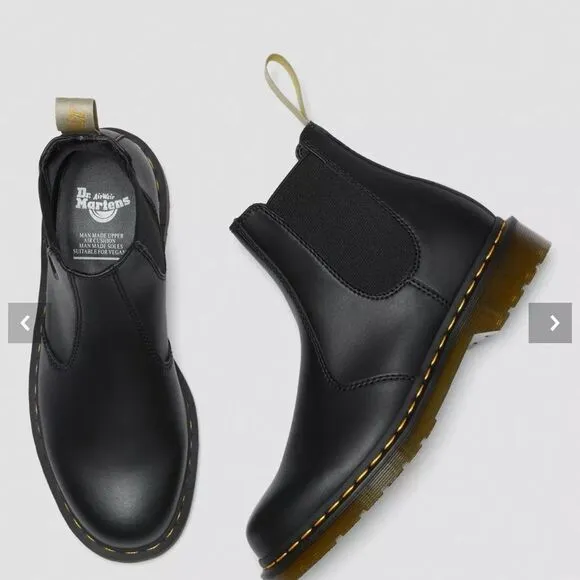 Dr. Martens 11M Black Ladies Air Wair Vegan Leather Felix Chelsea Boots