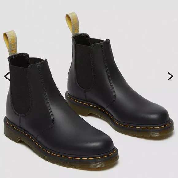 Dr. Martens 11M Black Ladies Air Wair Vegan Leather Felix Chelsea Boots