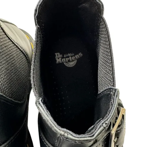 Dr.Martens 2976 Buckle Pull Up Leather Chelsea Boots Black Size US‎ 7 38 EU