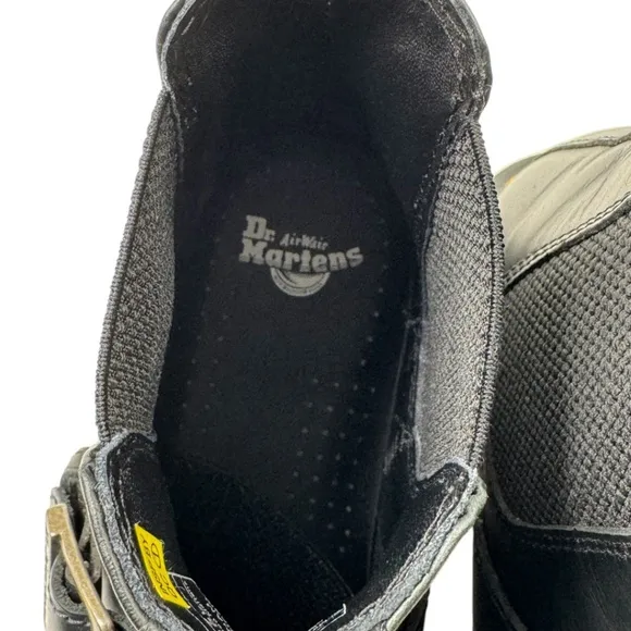 Dr.Martens 2976 Buckle Pull Up Leather Chelsea Boots Black Size US‎ 7 38 EU