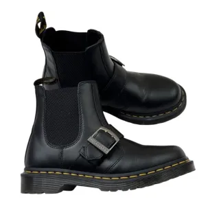 Dr.Martens 2976 Buckle Pull Up Leather Chelsea Boots Black Size US‎ 7 38 EU